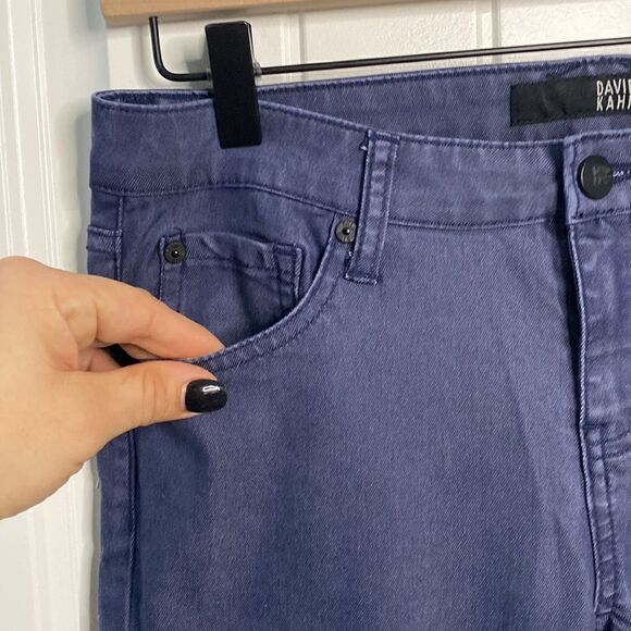 David Kahn Skinny Jeans Blue Colored Stretch Denim - Picture 5 of 10